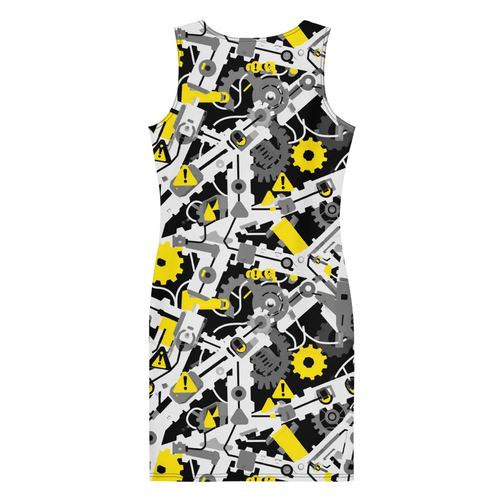 Chrome Hazard on Bodycon Dress — Back