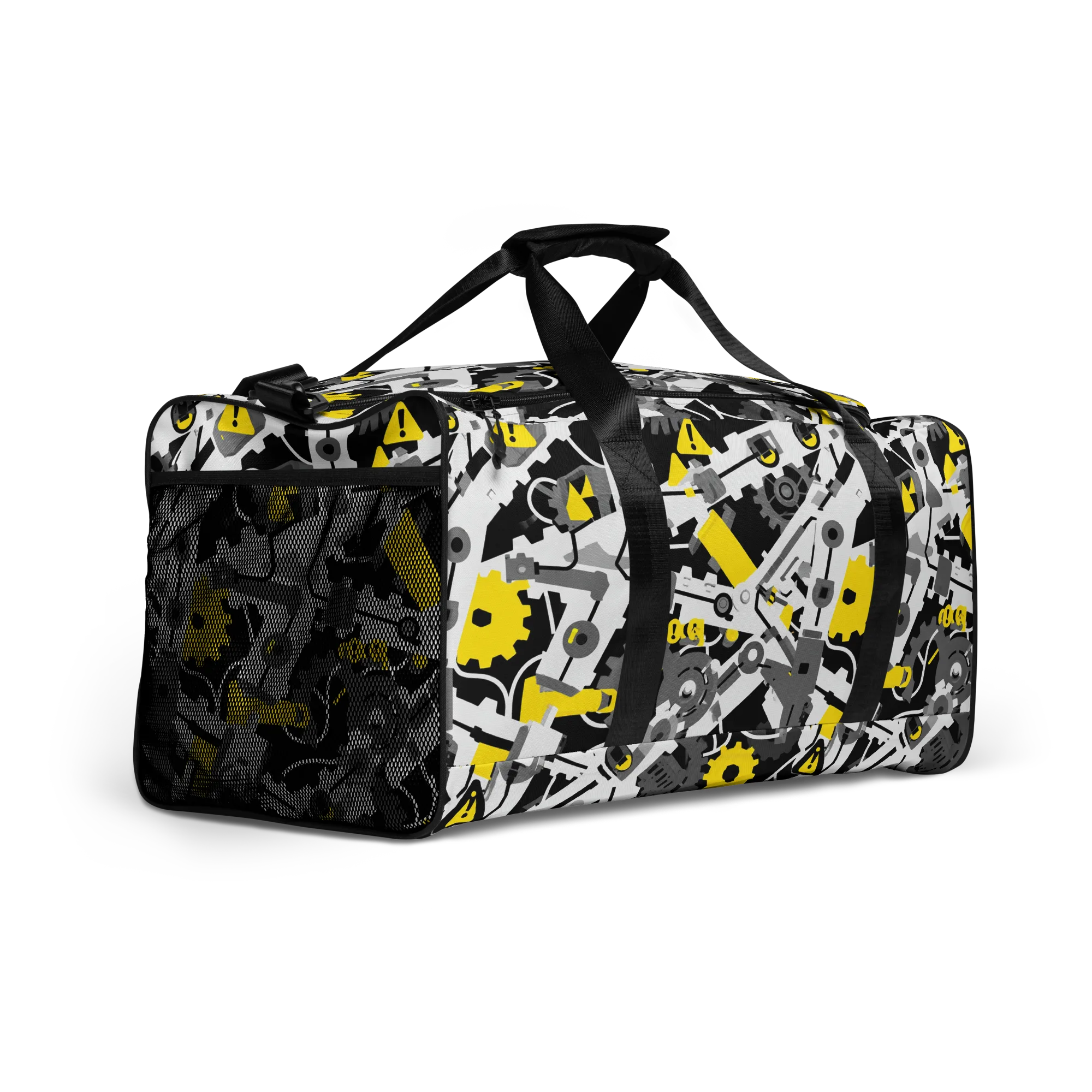 Chrome Hazard on Duffle Bag — Right Front