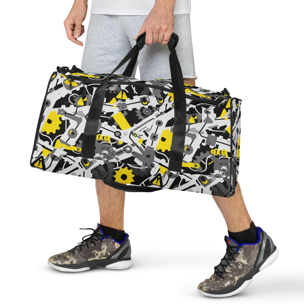 Chrome Hazard on Duffle Bag — Front