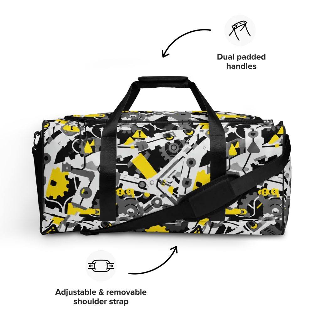 Chrome Hazard on Duffle Bag — Front