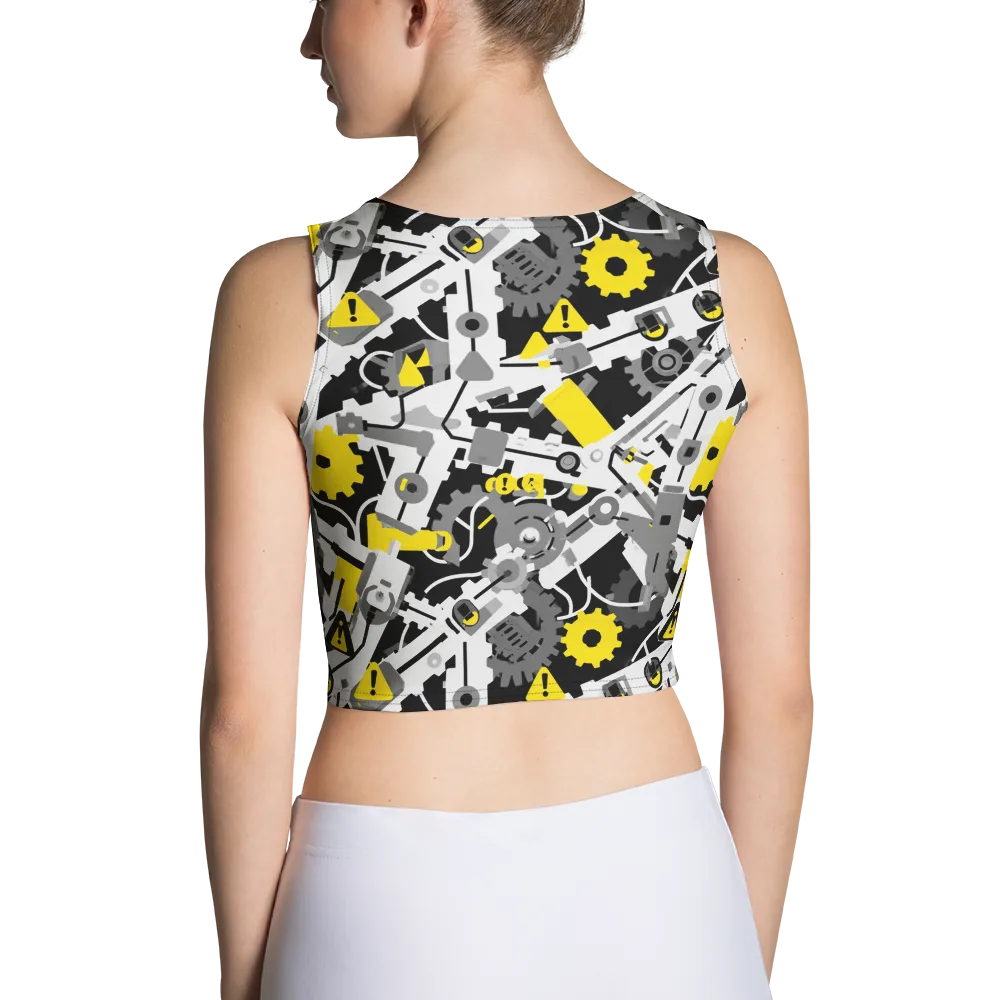 Chrome Hazard on Crop Top — Back