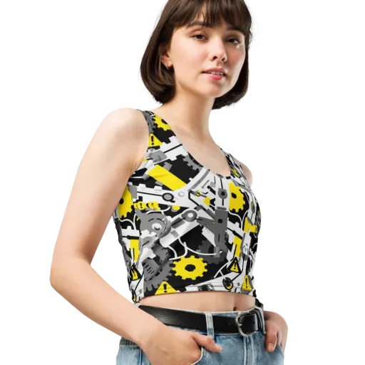 Chrome Hazard on a Crop Top
