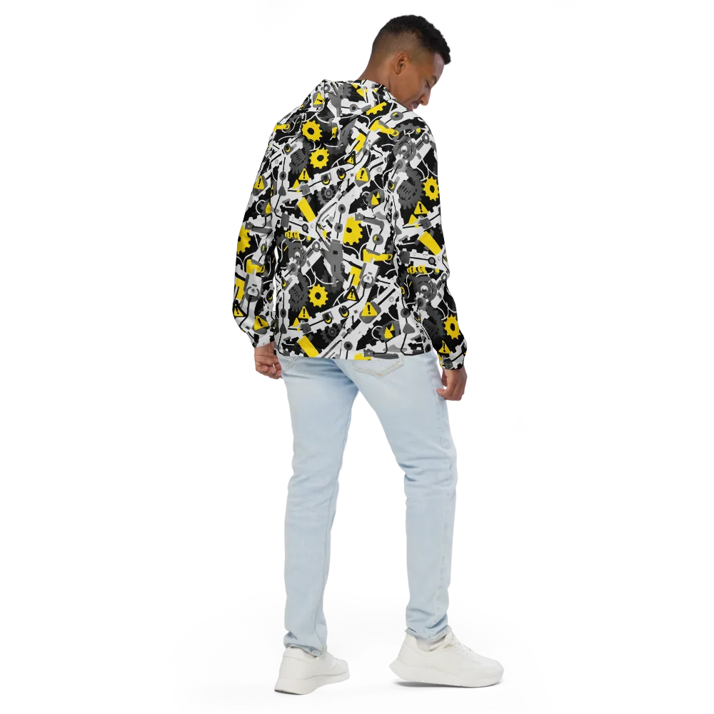 Chrome Hazard on Men's Windbreaker — Back
