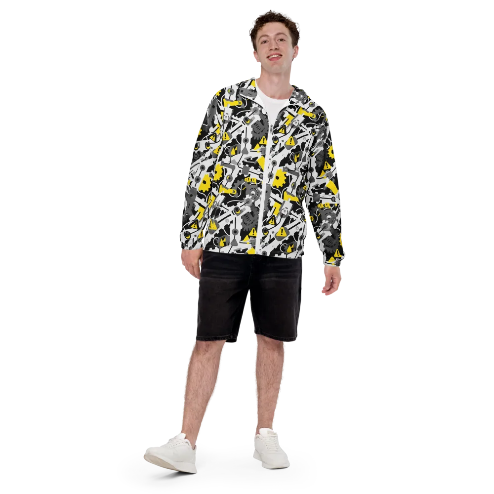 Chrome Hazard on Men's Windbreaker — Front