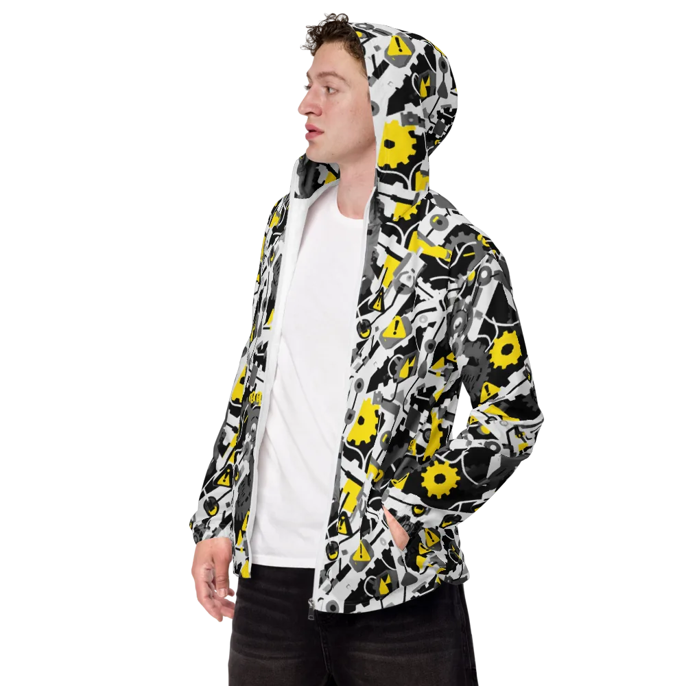 Chrome Hazard on Men's Windbreaker — Left Front