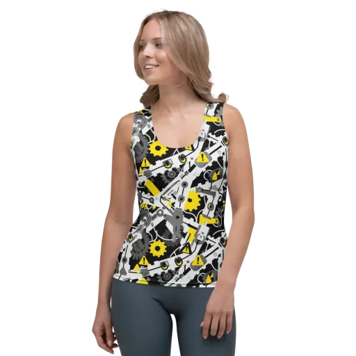 Chrome Hazard on a Women's Tank Top