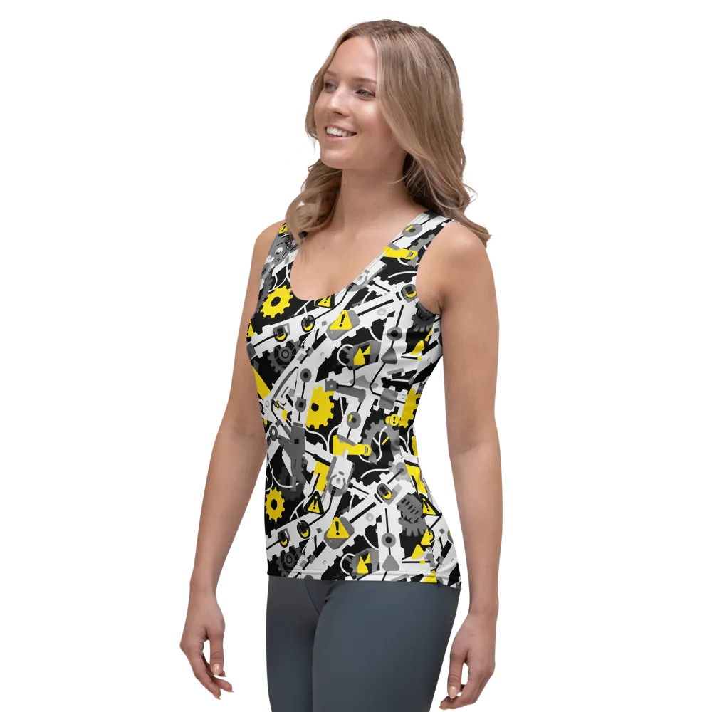 Chrome Hazard on Women's Tank Top — Left Front