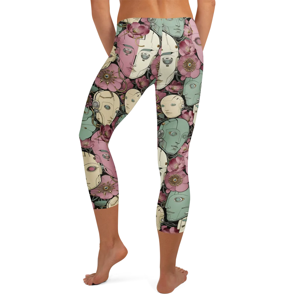 Botanical Automata on Capri Leggings — Back