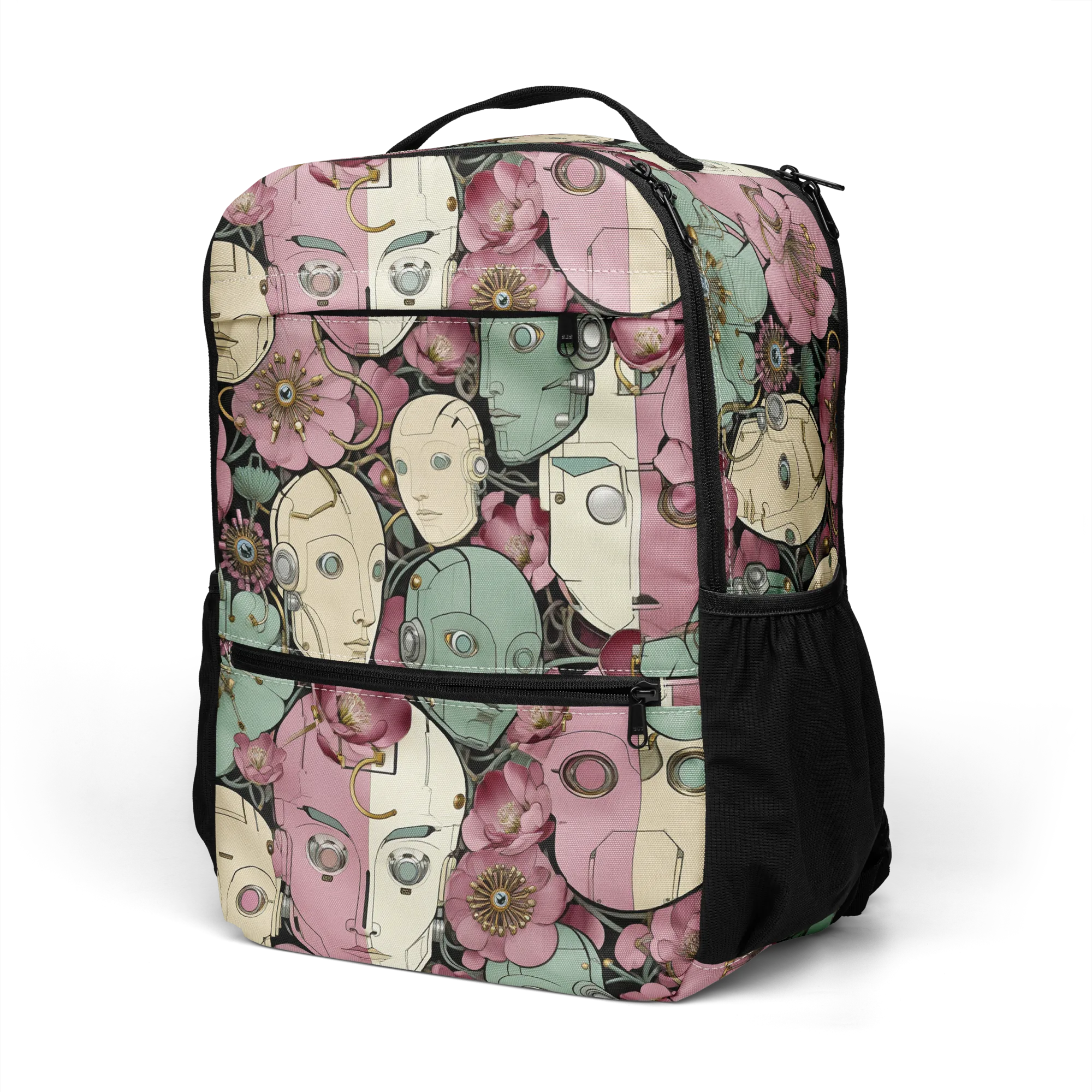Botanical Automata on Utility Backpack — Left Front