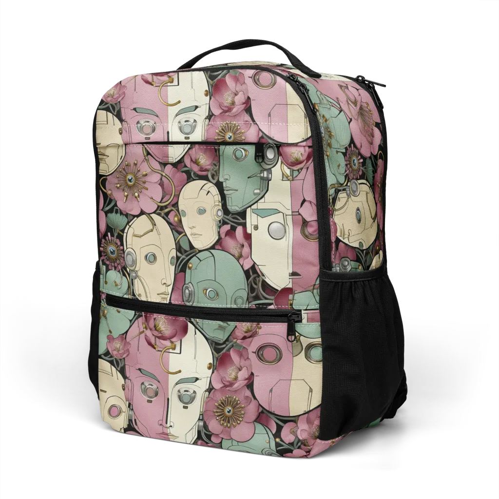 Botanical Automata on Utility Backpack — Left Front