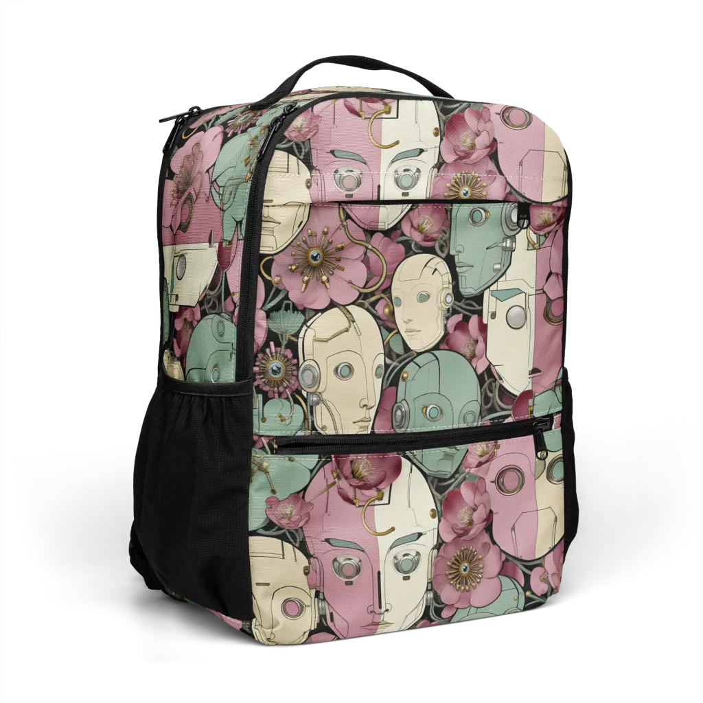 Botanical Automata on Utility Backpack — Right Front