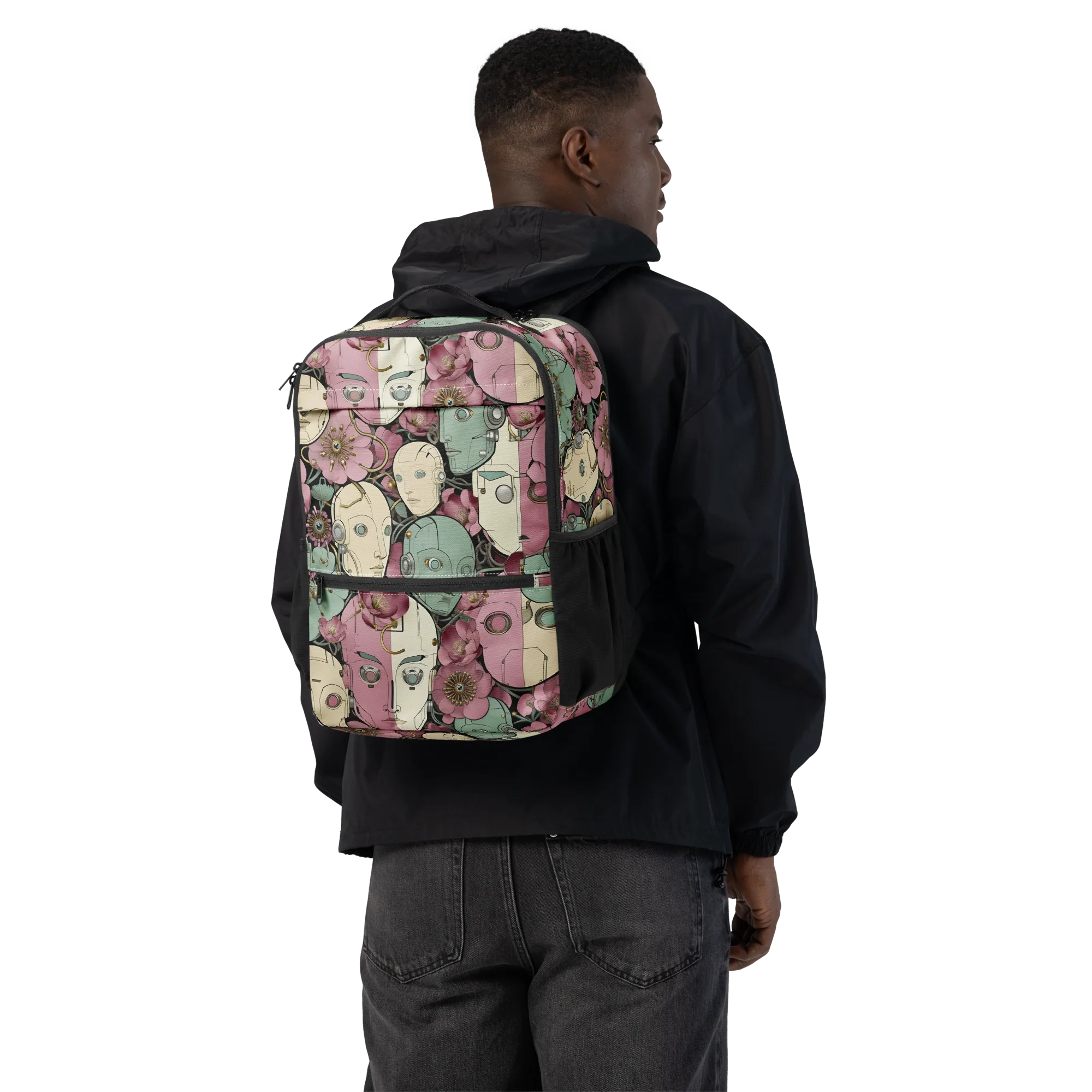 Botanical Automata on Utility Backpack — Back