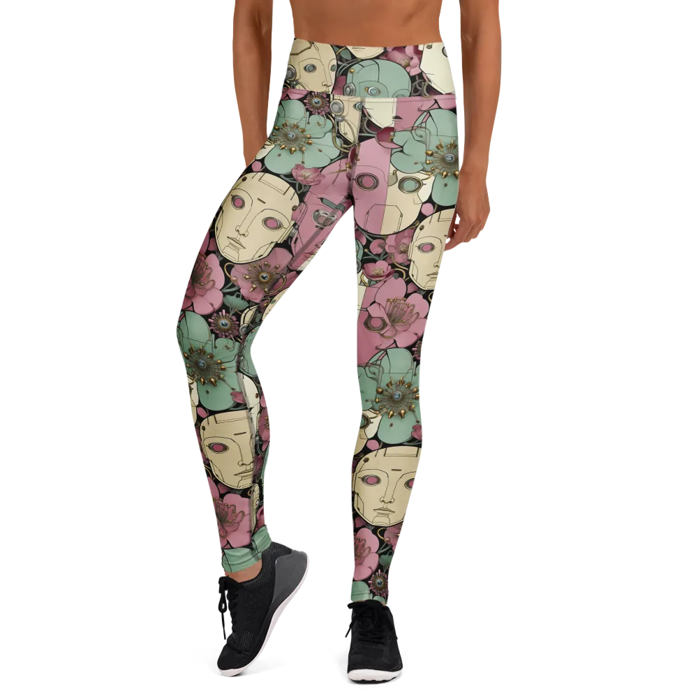 Botanical Automata on Yoga Leggings — Front