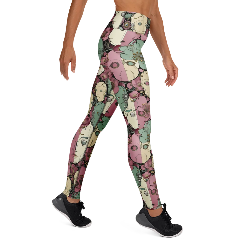 Botanical Automata on Yoga Leggings — Right