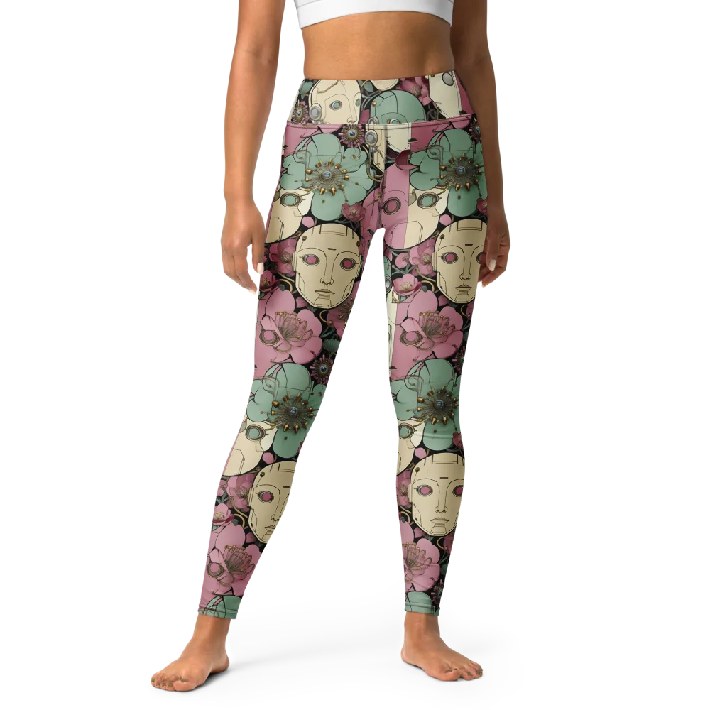 Botanical Automata on Yoga Leggings — Front