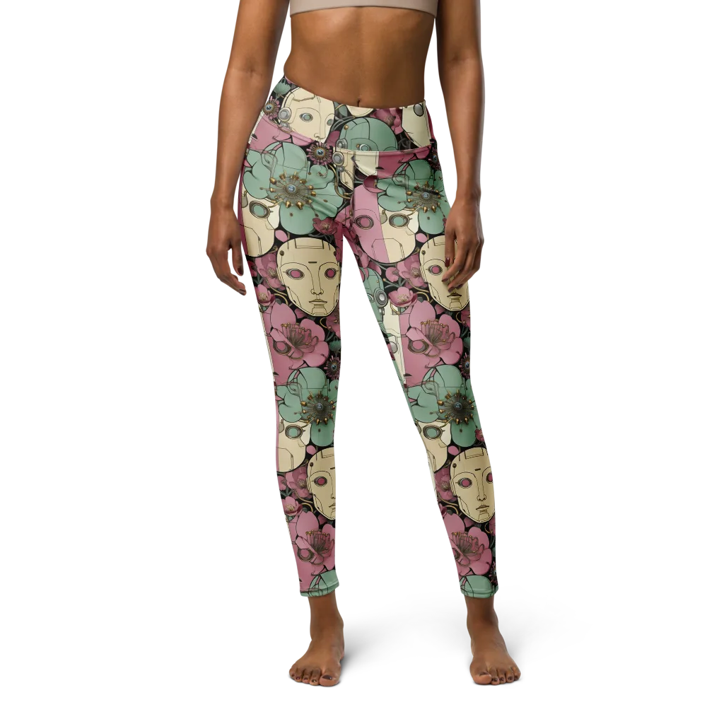 Botanical Automata on Yoga Leggings — Front