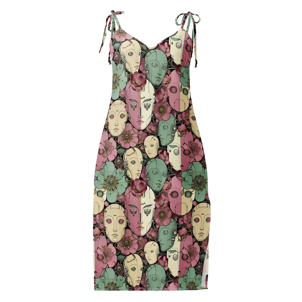 Botanical Automata on Slip Dress — Front
