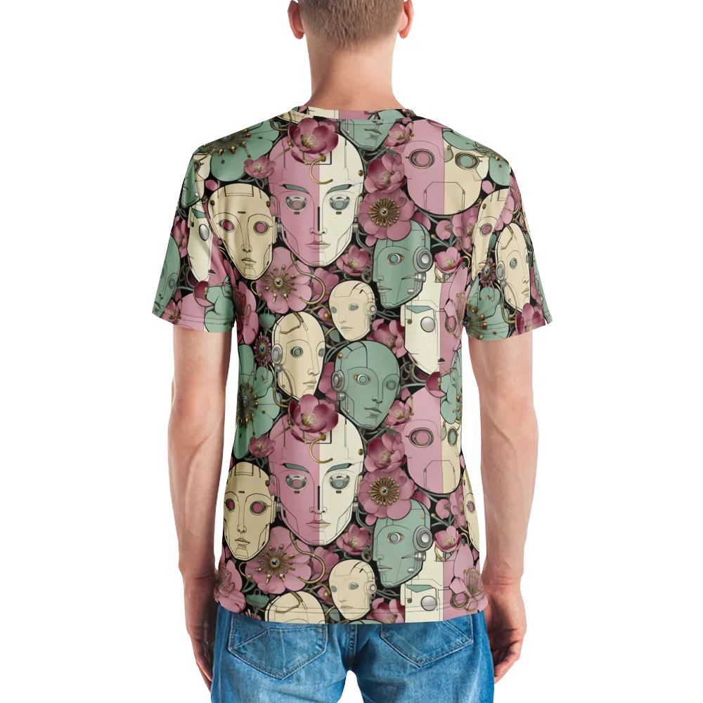 Botanical Automata on Men's Crew Neck T-Shirt — Back