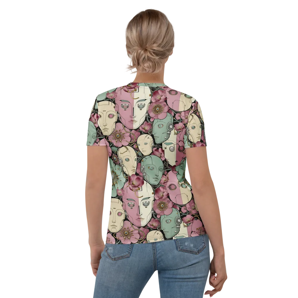 Botanical Automata on Women's Crew Neck T-Shirt — Back