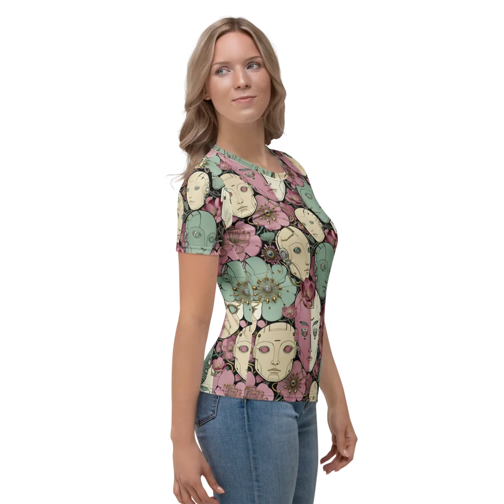 Botanical Automata on Women's Crew Neck T-Shirt — Right