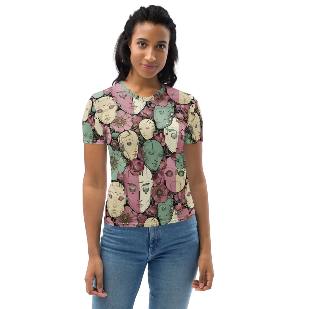 Botanical Automata on Women's Crew Neck T-Shirt — Front