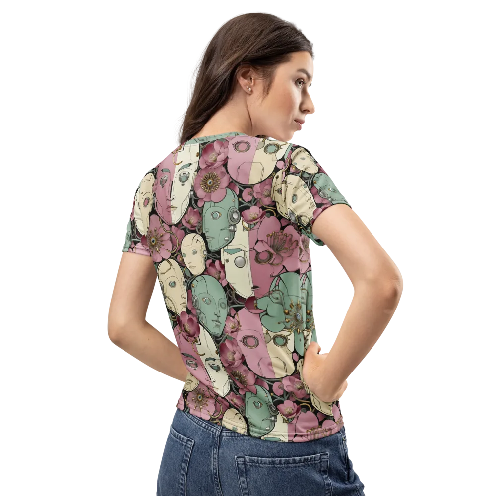 Botanical Automata on Women's Crew Neck T-Shirt — Back