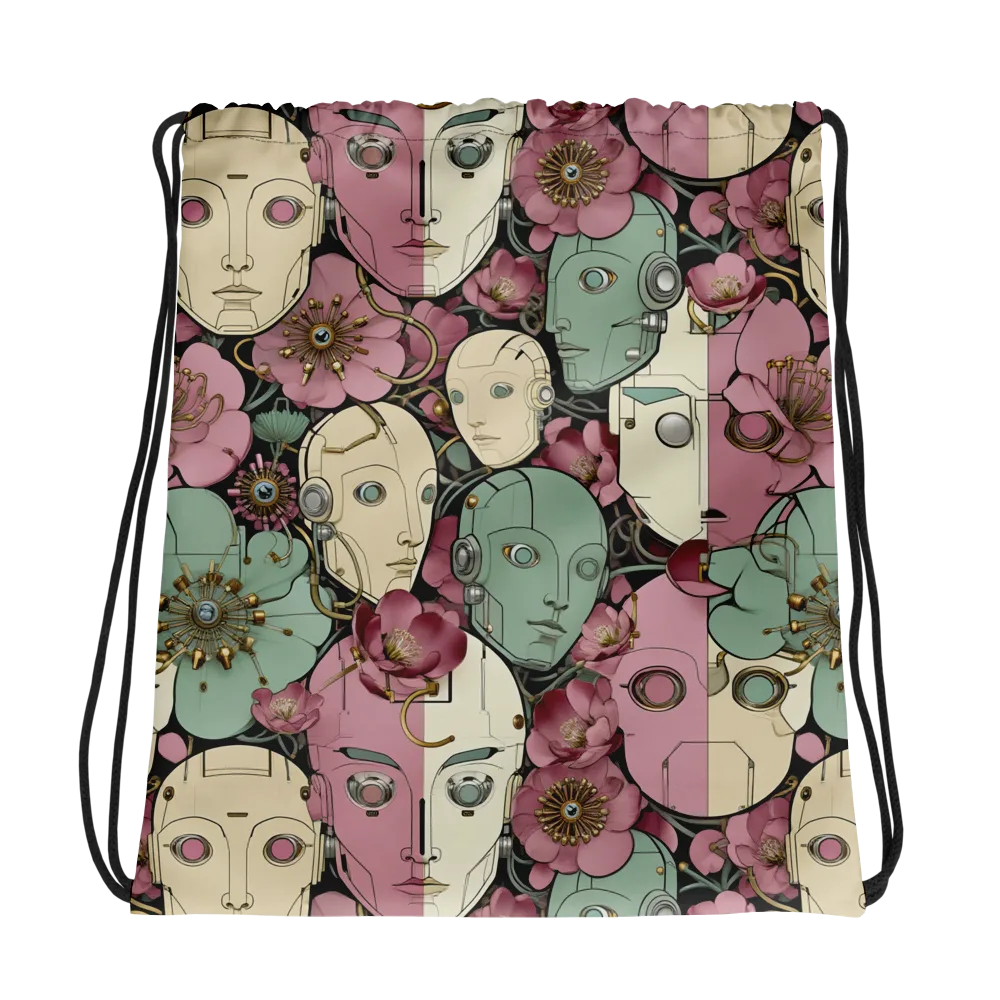 Botanical Automata on Drawstring Bag — Photo