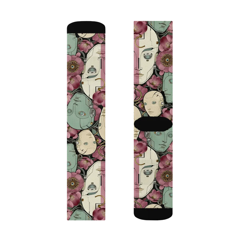 Botanical Automata on Socks — Right Sock