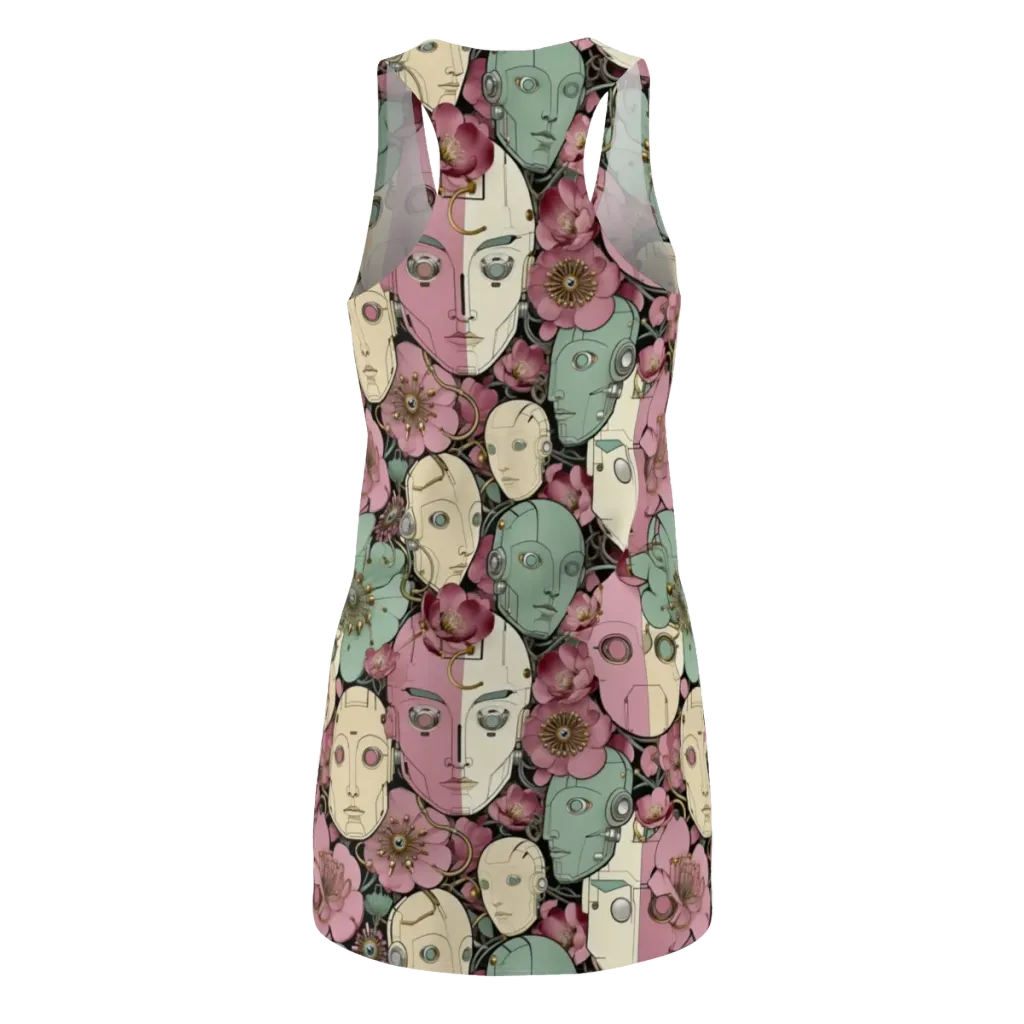 Botanical Automata on Racerback Dress — Back