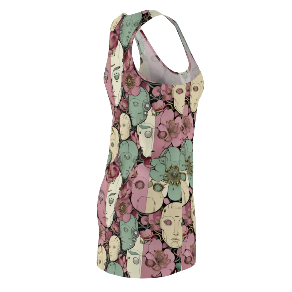 Botanical Automata on Racerback Dress — Back Side
