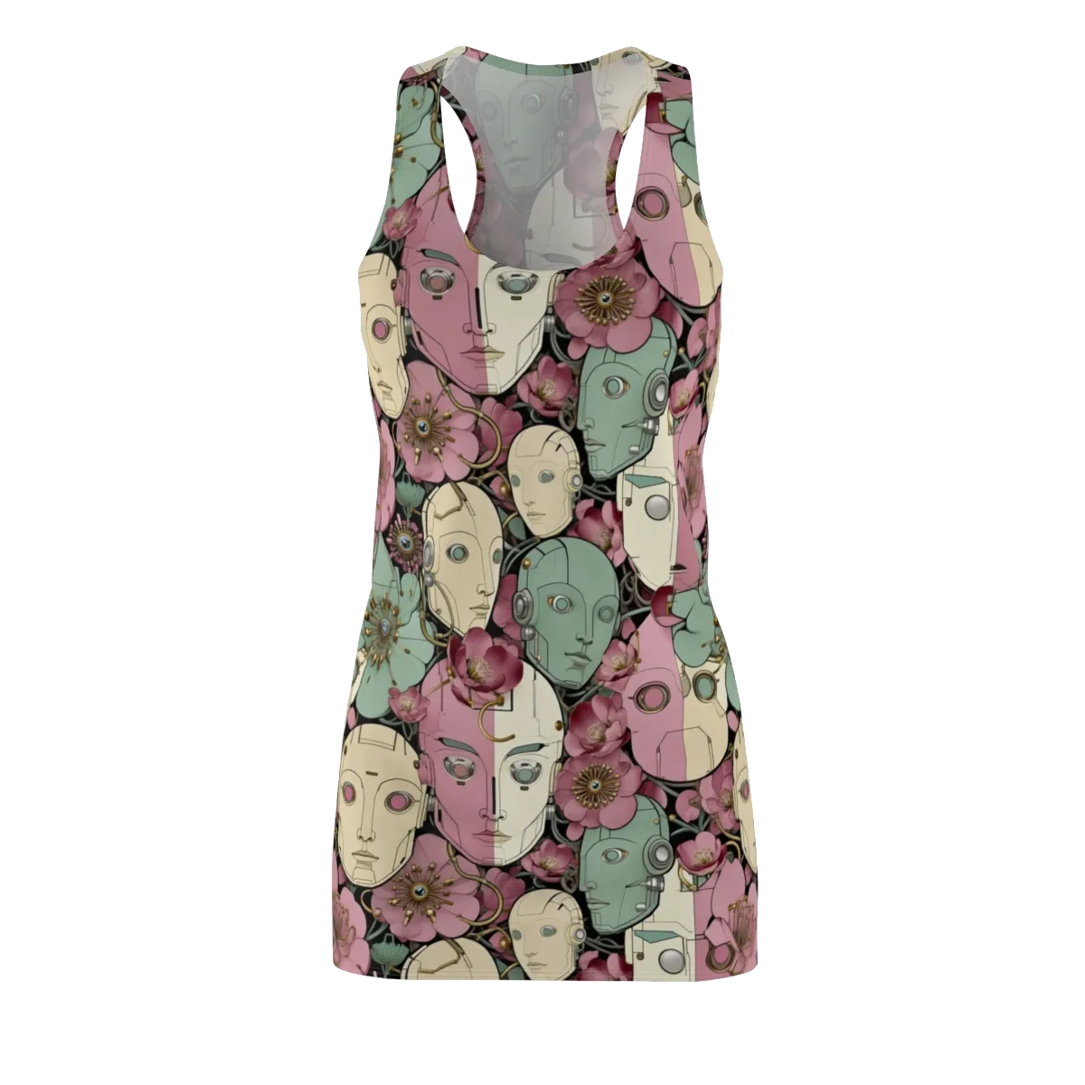 Botanical Automata on Racerback Dress — Front