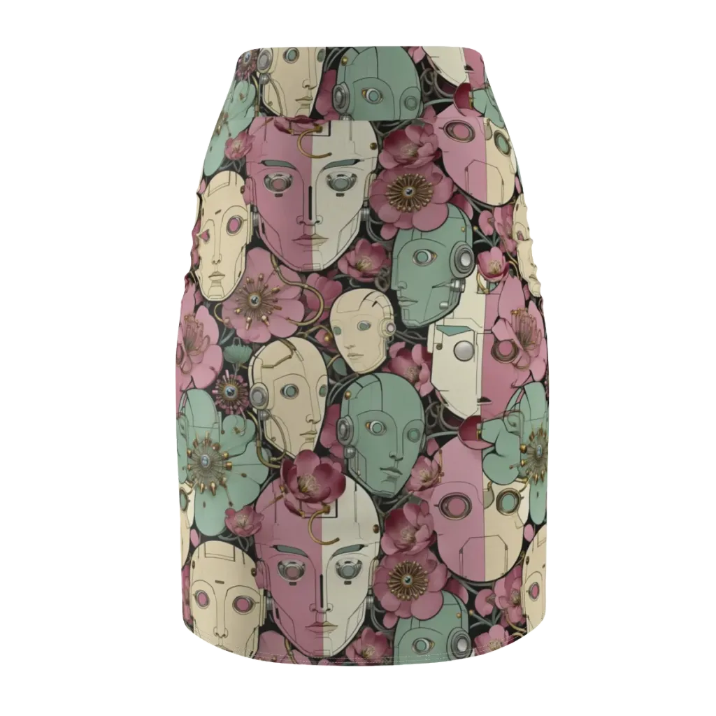 Botanical Automata on Pencil Skirt — Back