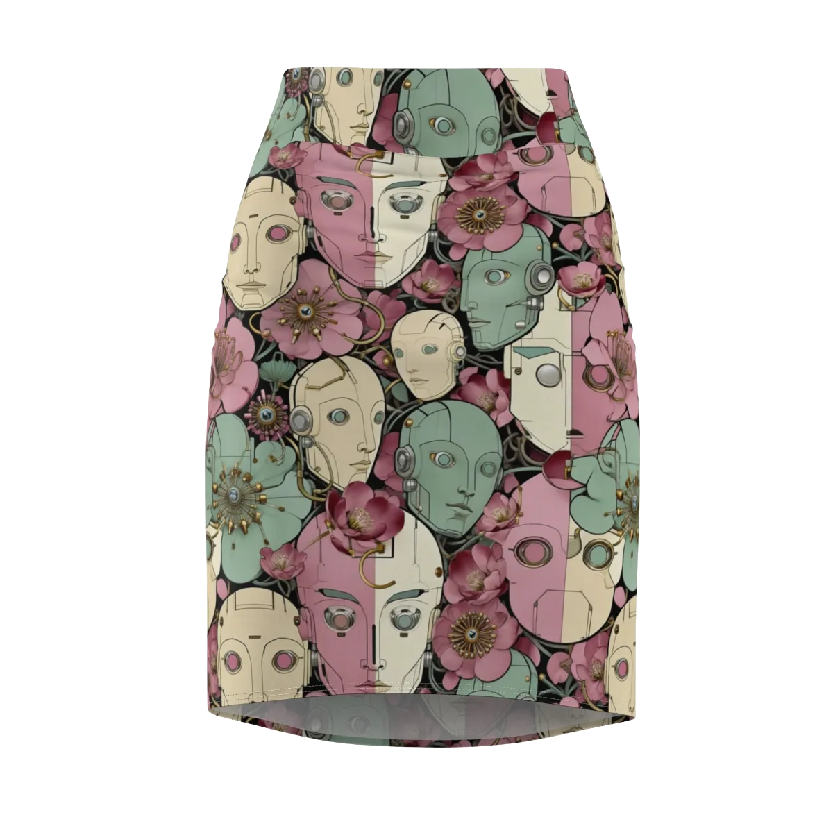 Botanical Automata on Pencil Skirt — Front