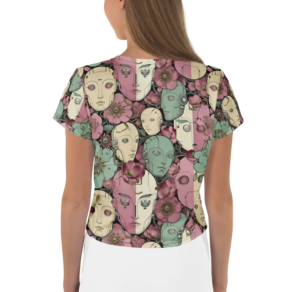 Botanical Automata on Crop Tee — Back