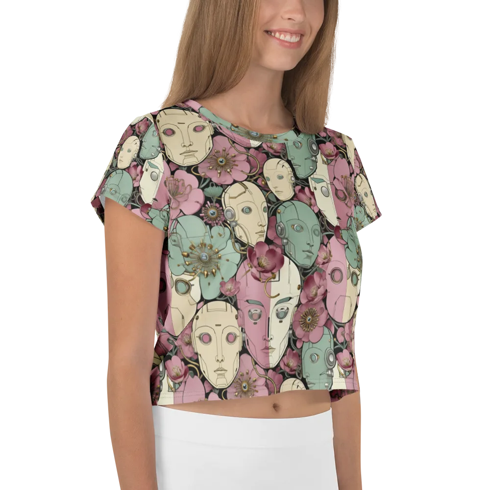 Botanical Automata on Crop Tee — Right