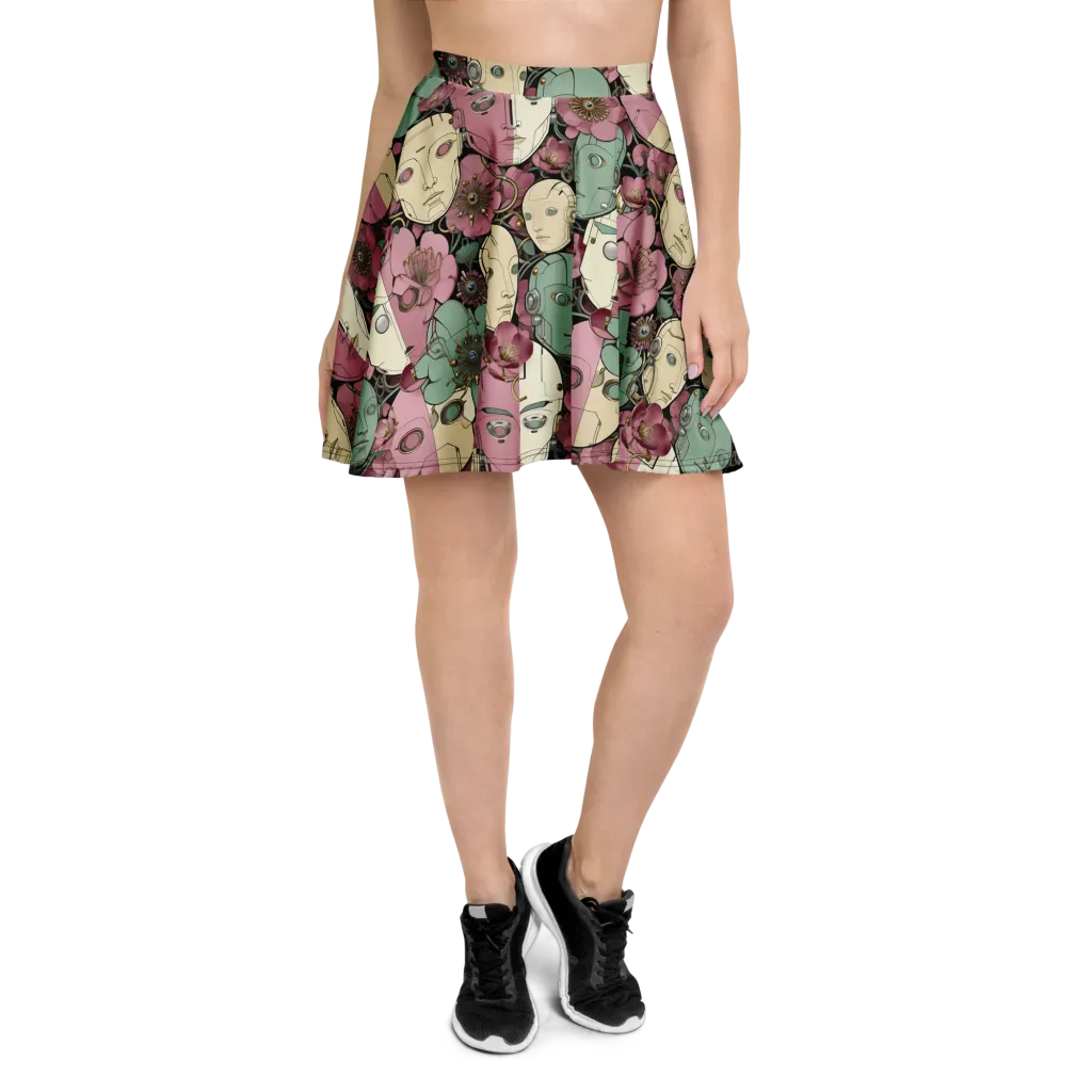 Botanical Automata on Skater Skirt — Front