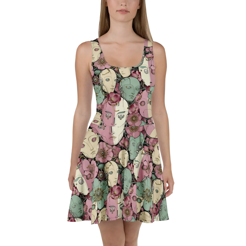 Botanical Automata on Skater Dress — Front