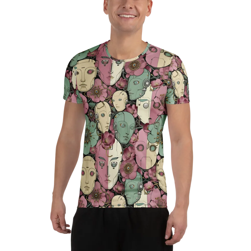 Botanical Automata on Men's Athletic T-Shirt — Front
