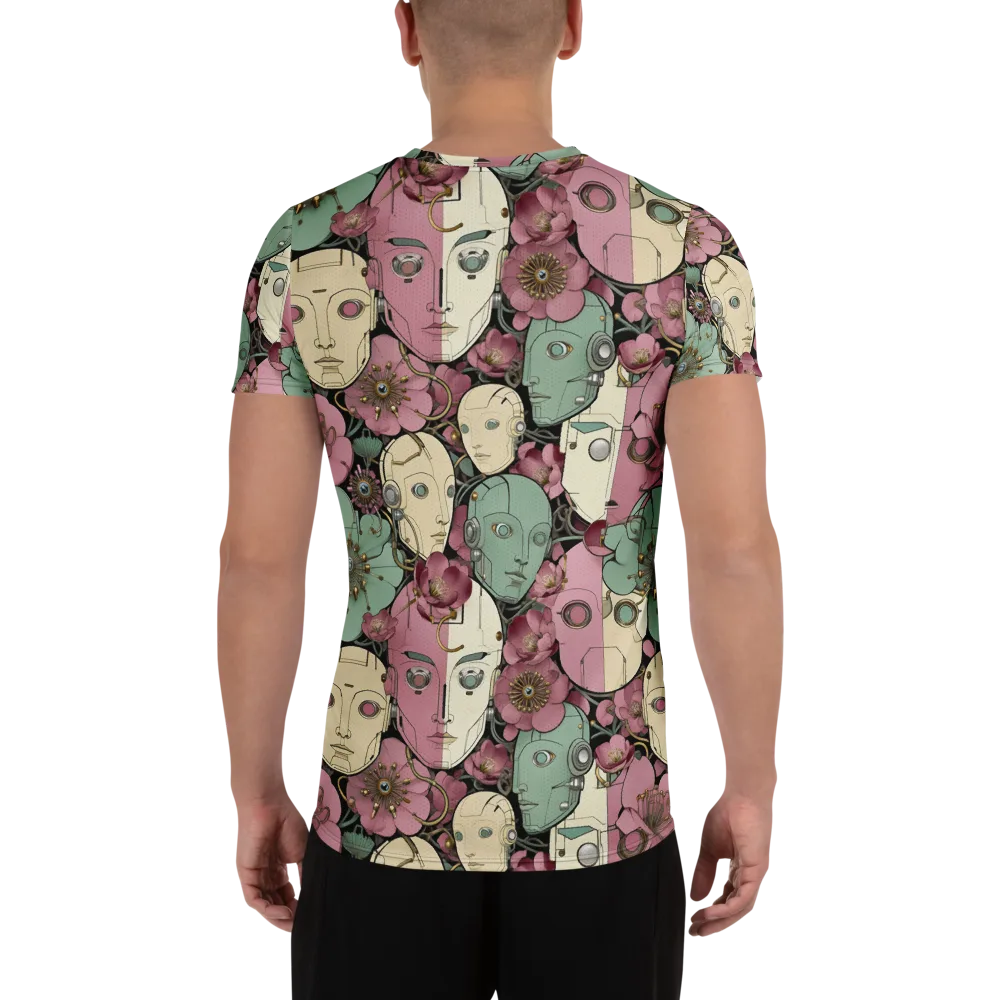Botanical Automata on Men's Athletic T-Shirt — Back