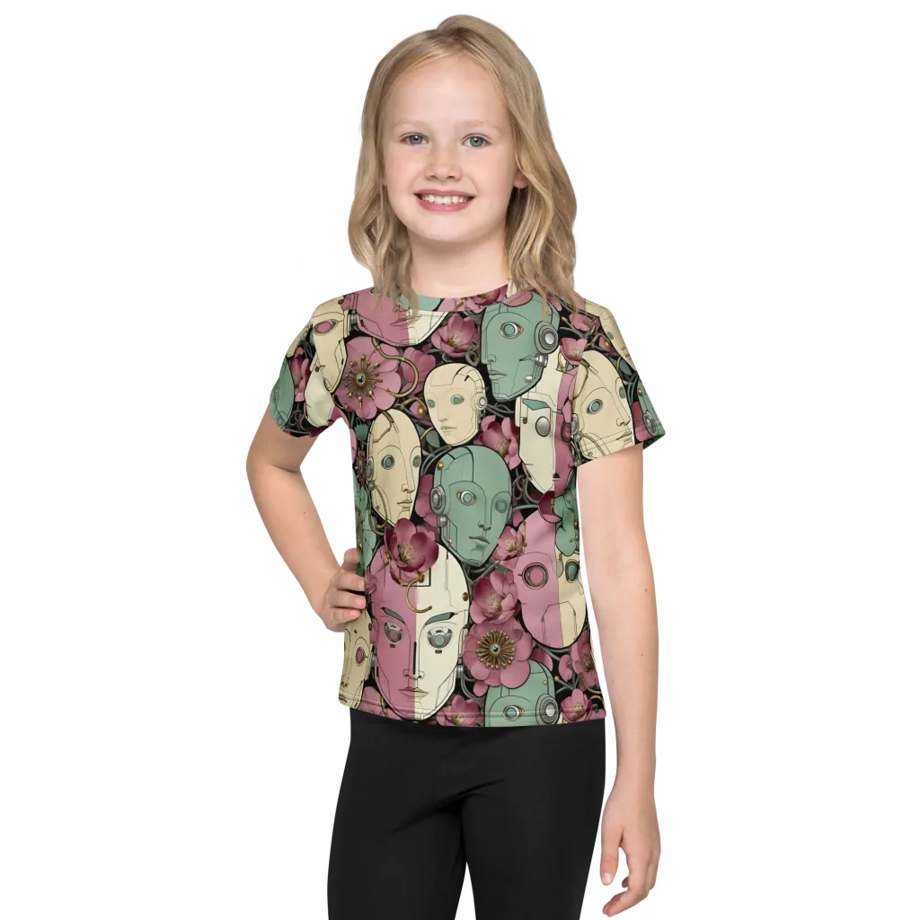 Botanical Automata on Kids Crew Neck T-Shirt — Front