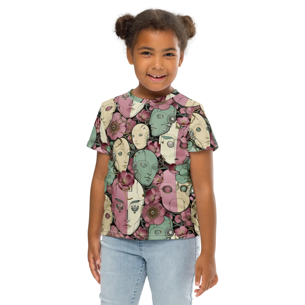 Botanical Automata on Kids Crew Neck T-Shirt — Front