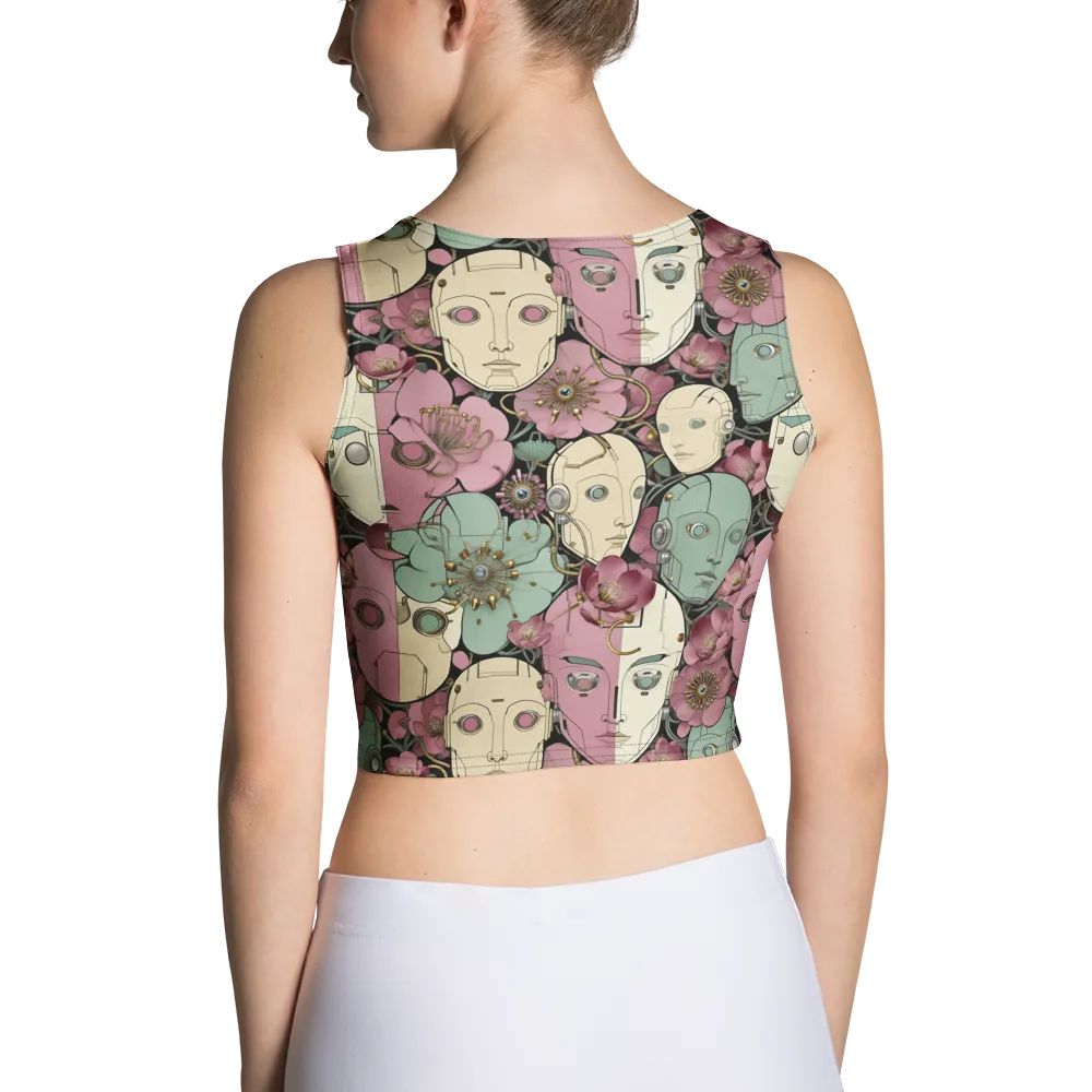 Botanical Automata on Crop Top — Back