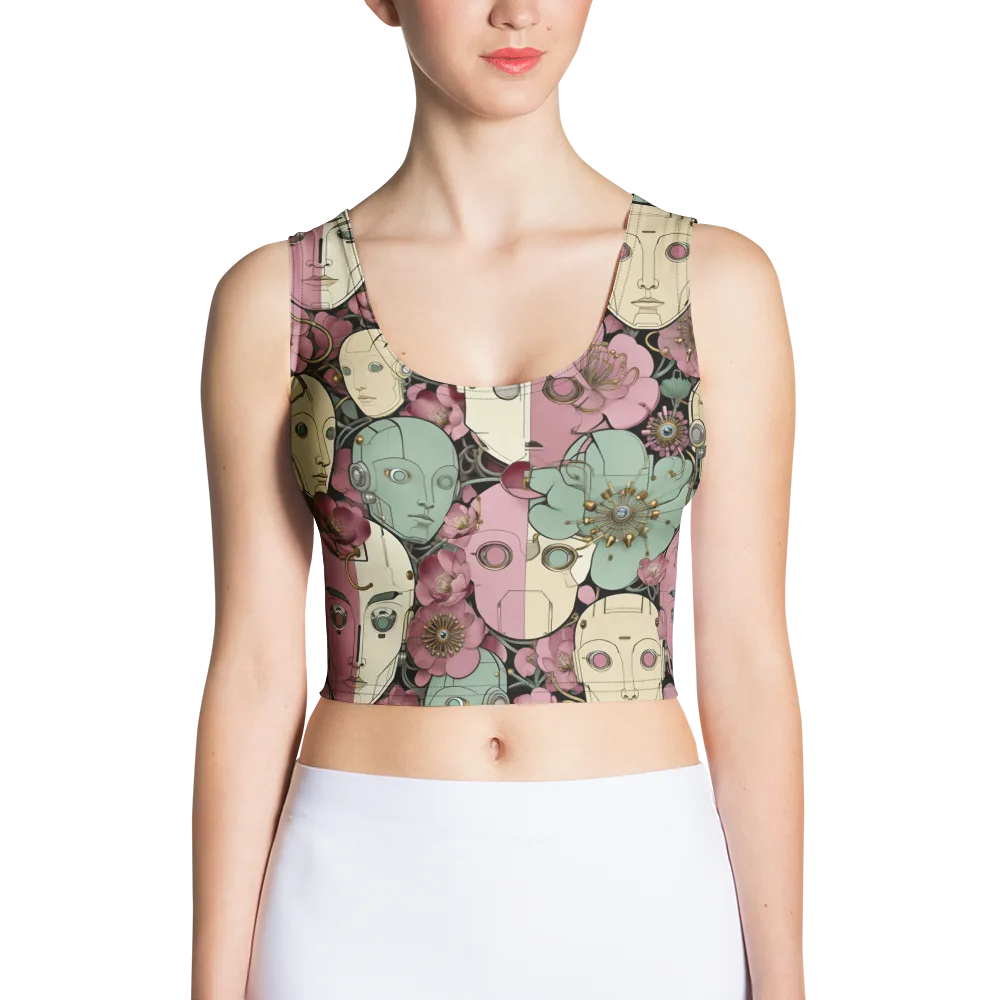 Botanical Automata on Crop Top — Front