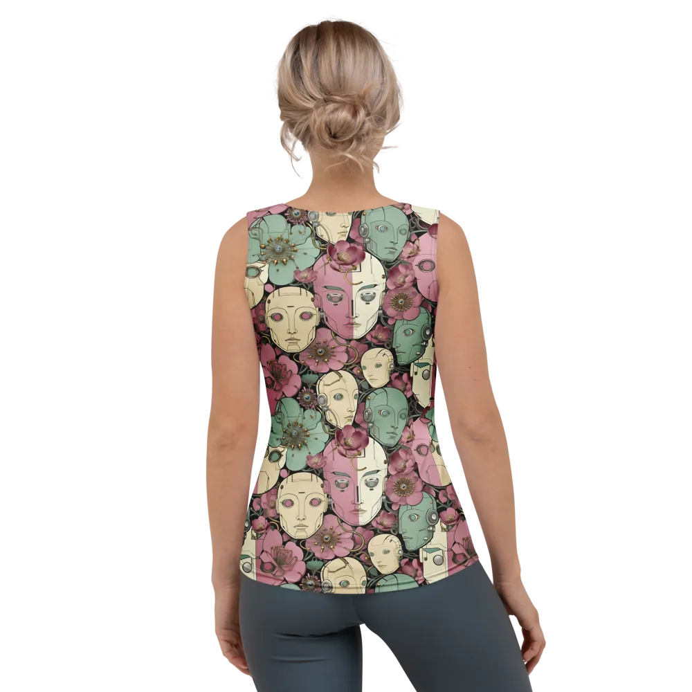 Botanical Automata on Women's Tank Top — Back