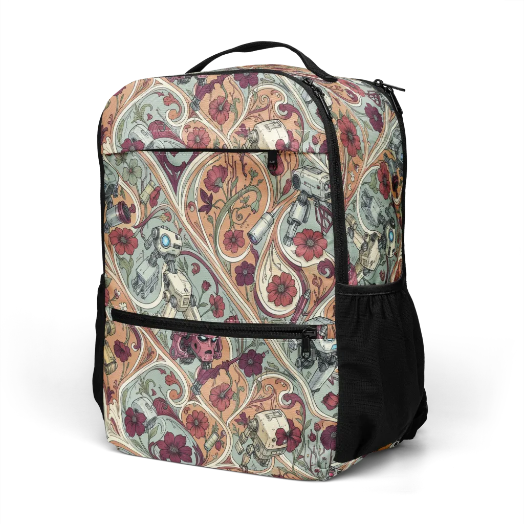 Clockwork Conservatory on Utility Backpack — Left Front