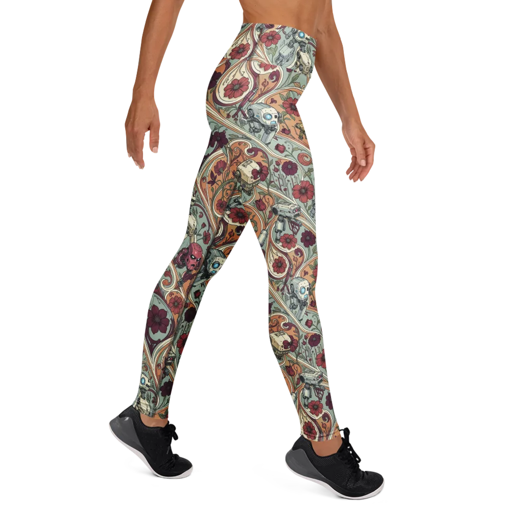 Clockwork Conservatory on Yoga Leggings — Right