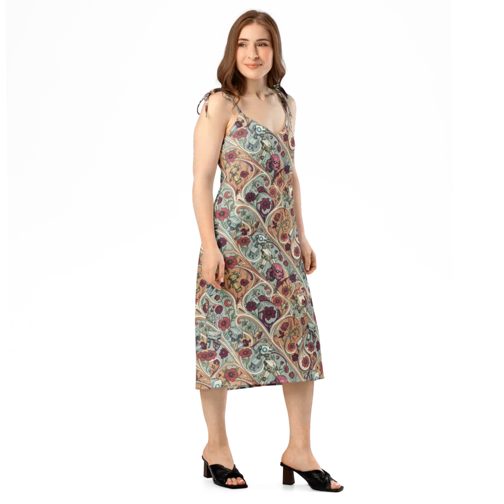 Clockwork Conservatory on Slip Dress — Right Front