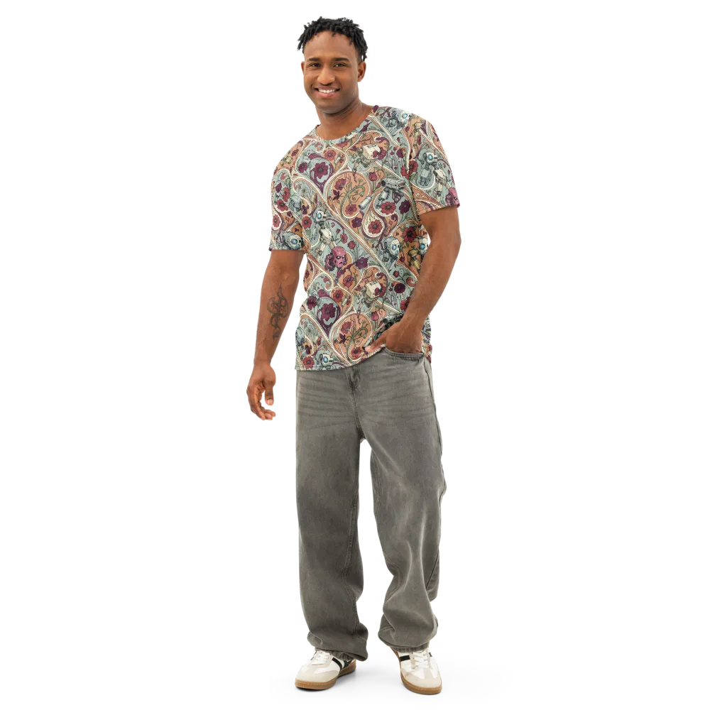 Clockwork Conservatory on Men's Cotton Crew Neck T-Shirt — Front