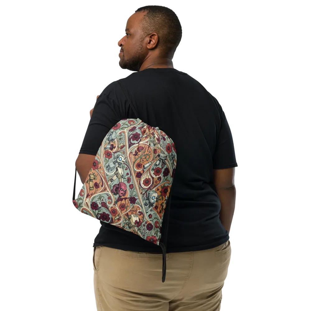 Clockwork Conservatory on Drawstring Bag — Front