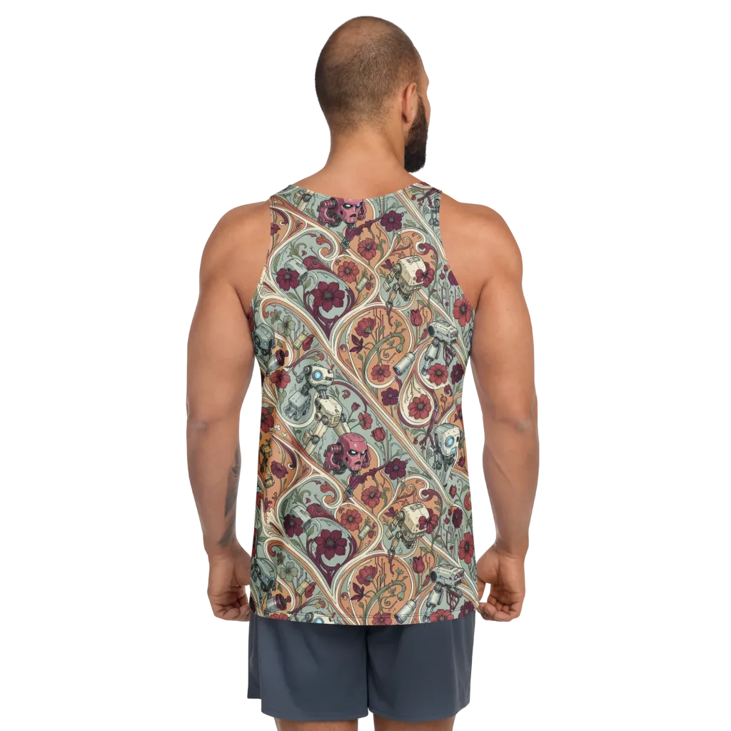 Clockwork Conservatory on Men's Tank Top — Back